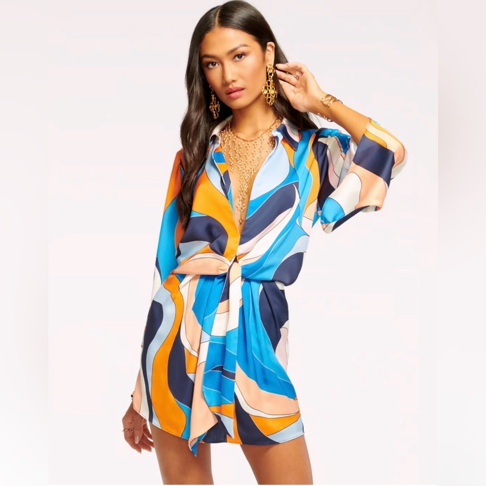 NWT Ramy Brook Printed Penny Mini Dress